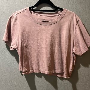 Urban Outfitters pink cropped top